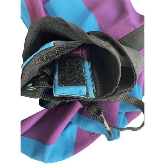 Quiksilver Board Shorts Mens 38 Purple Blue Stripe Cypher 4-Way Stretch Surf - Picture 13 of 14